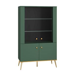 Vaisselier 4 portes stratifiés vert