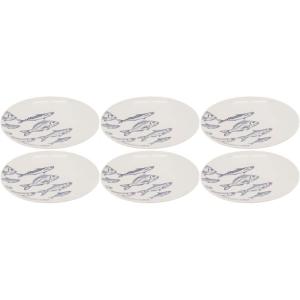 Vaisselle en porcelaine blanche banc de poissons assiette 1…