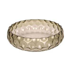 Vaisselle verre vert Ø26x7cm