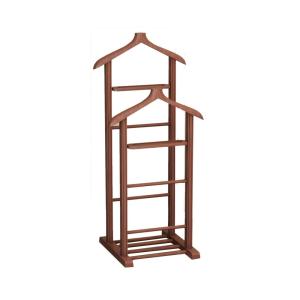 Valet de chambre double portant - bois brun