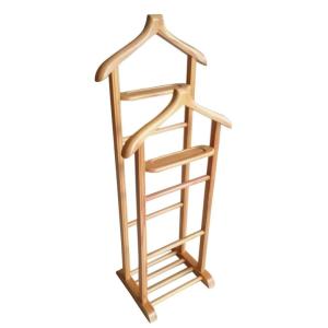 Valet de chambre double portant - bois clair