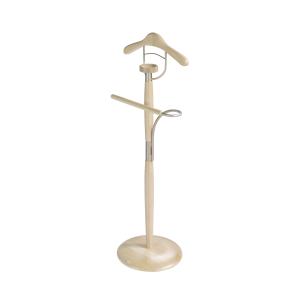 Valet de nuit en bois de hêtre chêne 110x45x32 cm
