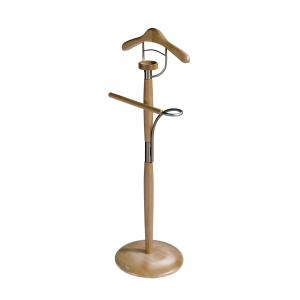 Valet de nuit en bois de hêtre frêne 110x45x32 cm