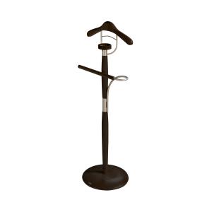 Valet de nuit en bois de hêtre wengé 110x45x32 cm