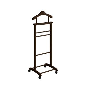 Valet de nuit en bois de hêtre wengé 110x45x34 cm