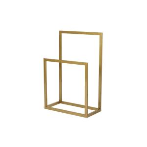 Valet / Porte-serviettes en métal doré