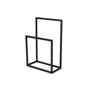 Valet / Porte-serviettes en métal noir