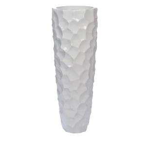 Vase   120 cm blanc multicolore en verre