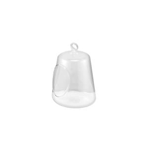 Vase à suspendre en verre transparent H14