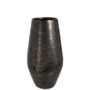 Vase antique en céramique noir 24.5x24.5x44 cm