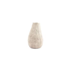 Vase beige en grès 14,5xh22cm