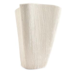 Vase beige en grès 28,5xh32,5cm