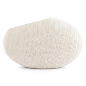 Vase beige en grès 33xh21cm