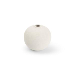 Vase blanc en grès 14,5xh13cm