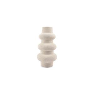 Vase blanc en grès 21xh38,5cm