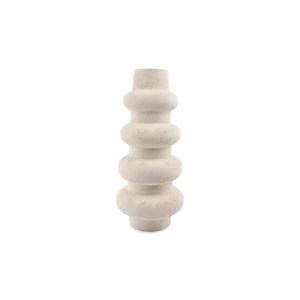 Vase blanc en grès 22xh49cm