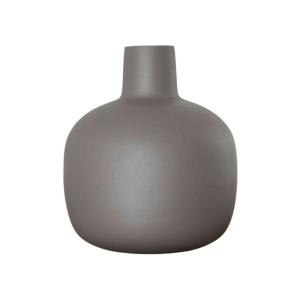 Vase bonbonne en métal vert olive h23 cm