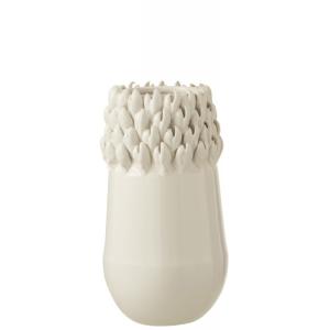 Vase céramique blanc H27,8cm