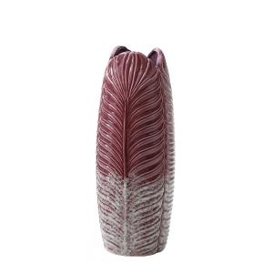 Vase décoratif en céramique violet foncé H33