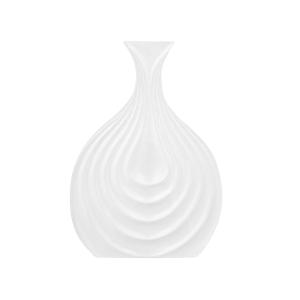 Vase décoratif en grès blanc H25