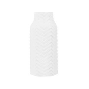 Vase décoratif en grès blanc H32