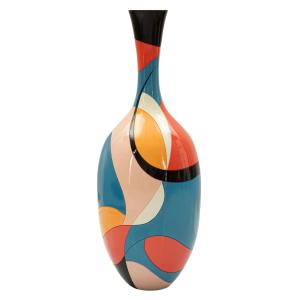 Vase décoratif en résine multicolore Ø 25x66 cm