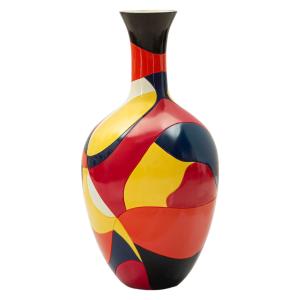 Vase décoratif en résine multicolore Ø 29x59 cm
