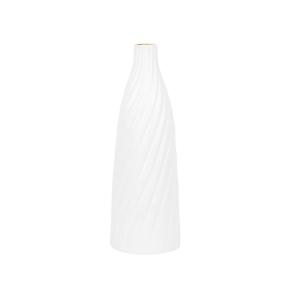 Vase décoratif en terre cuite blanc H45