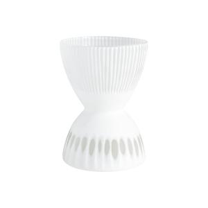 Vase décoratif en verre blanc H25