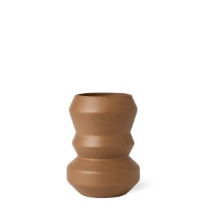 Vase décoratif en verre marron H21