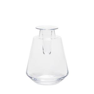 Vase décoratif en verre transparent H17