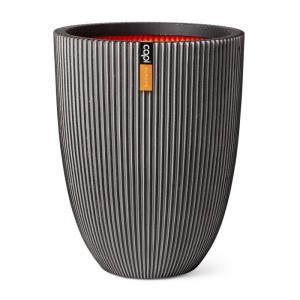 Vase élégant Groove 46 x 58 cm - Anthracite 100% recyclable…