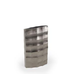 Vase en aluminium argenté
