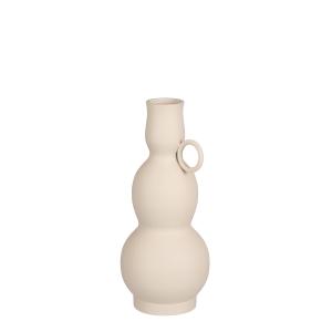 Vase en aluminium blanc cassé H24
