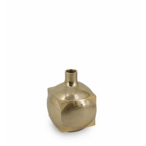 Vase en aluminium doré
