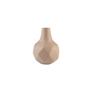 Vase en aluminum beige 16 cm