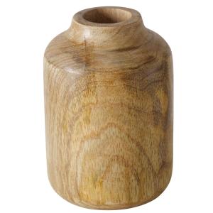 Vase en bois de manguier 7x7x10cm
