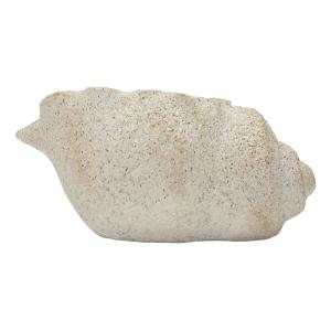 Vase en céramique beige en forme de coquillage, 35 x 23 x 1…