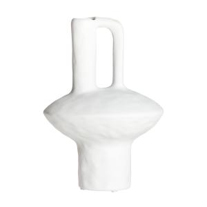 Vase en Céramique Blanc 19x19x27 cm