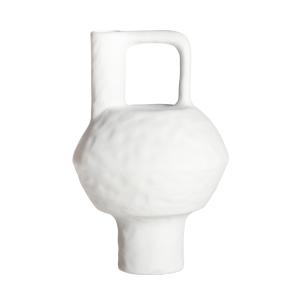 Vase en Céramique Blanc 23x23x34 cm