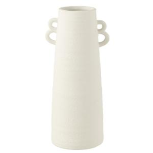 Vase en céramique blanche avec anses 20*17*44cm