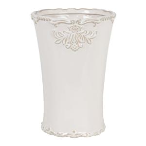 Vase en céramique blanche H 23 cm
