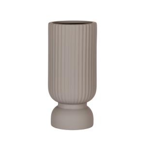 Vase en céramique D12,5cm gris
