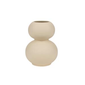 Vase en céramique émaillée mate, beige