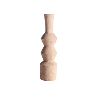 Vase en céramique marron  15x15x60 cm