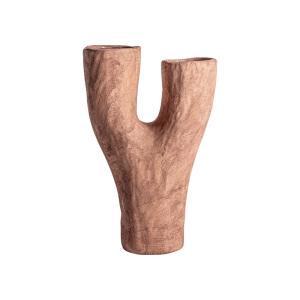 Vase en céramique marron  33x14x49 cm