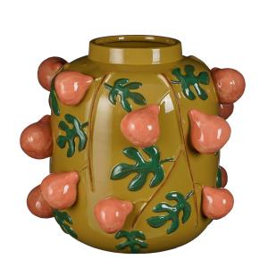 Vase en céramique ocre H33,5