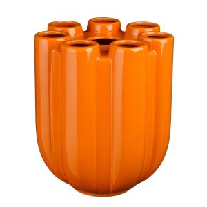 Vase en céramique orange H33,5