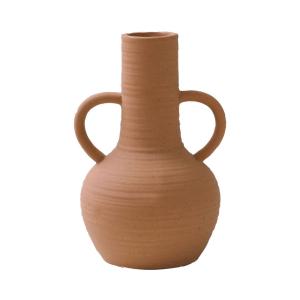 Vase en céramique orange terracotta