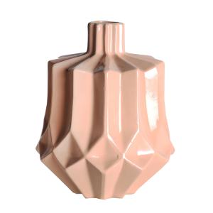Vase en Céramique Rose Pâle 19x19x23 cm